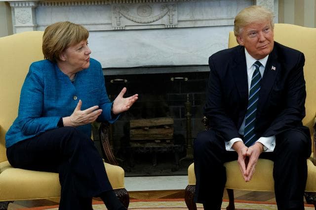 Angela Merkel meglátogatja Donald Trumpot