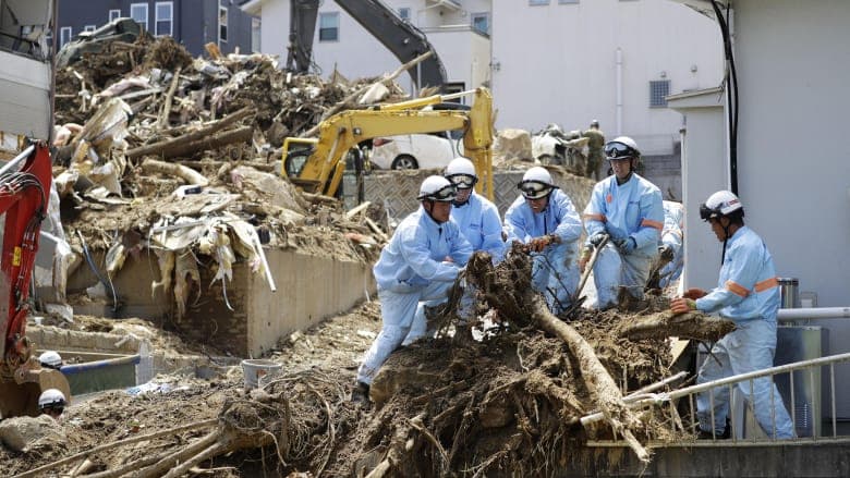 Meghaladja a kétszázat Japánban a heves esőzések halálos áldozatainak száma
