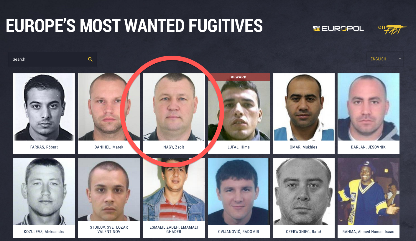 Csonti előkelő helyen szerepel a legkeresettebb európai bűnözők listáján