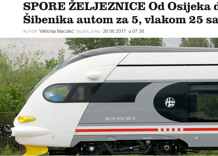 Promózzák a járatokat, de lassan zakatolnak a horvát vonatok