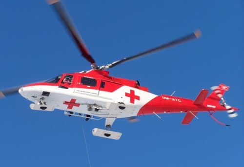 Főzés közben súlyosan megégett egy nő, helikopterrel szállították kórházba