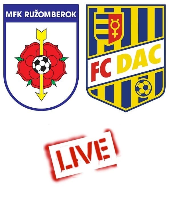 Fortuna Liga: MFK Ružomberok – FC DAC 1904 3:0 (Online)