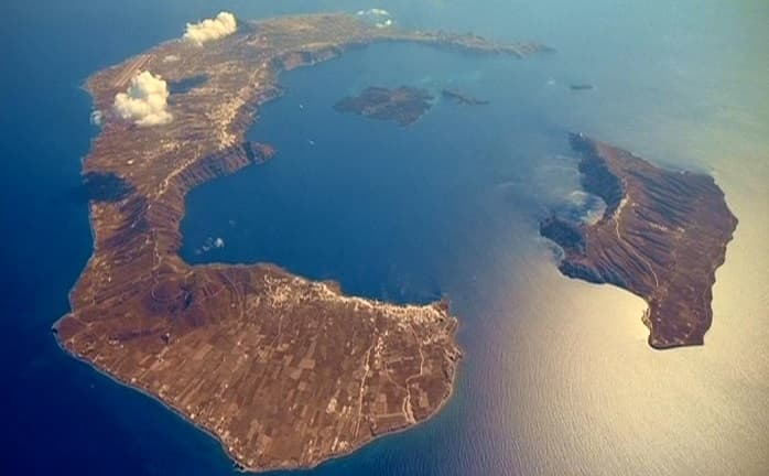 Rekonstruálták Szantorini vulkánkitörésben megsemmisült "belső szigetét"