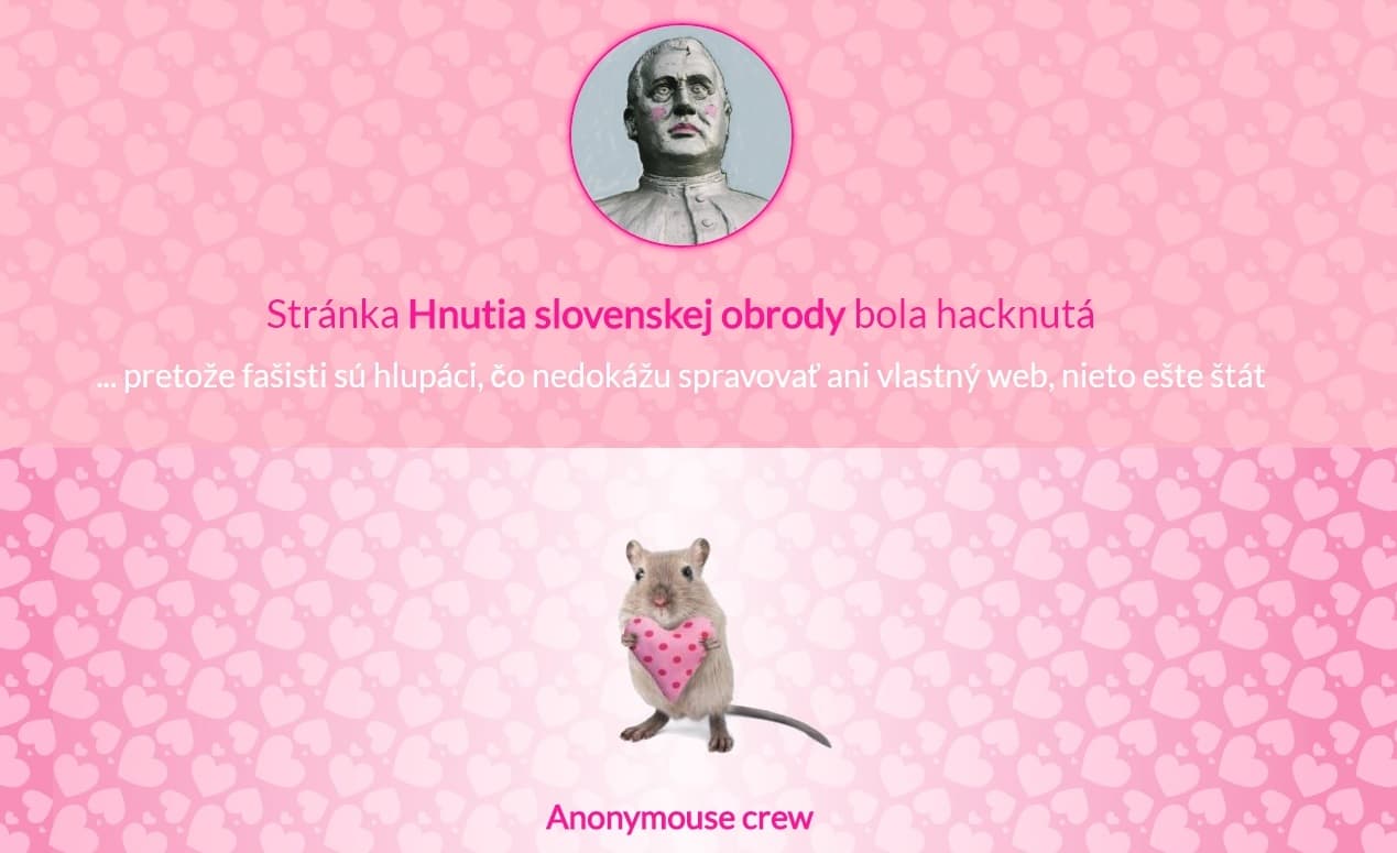Teleszívecskézte az Anonymous a szlovák fasiszták weboldalát!
