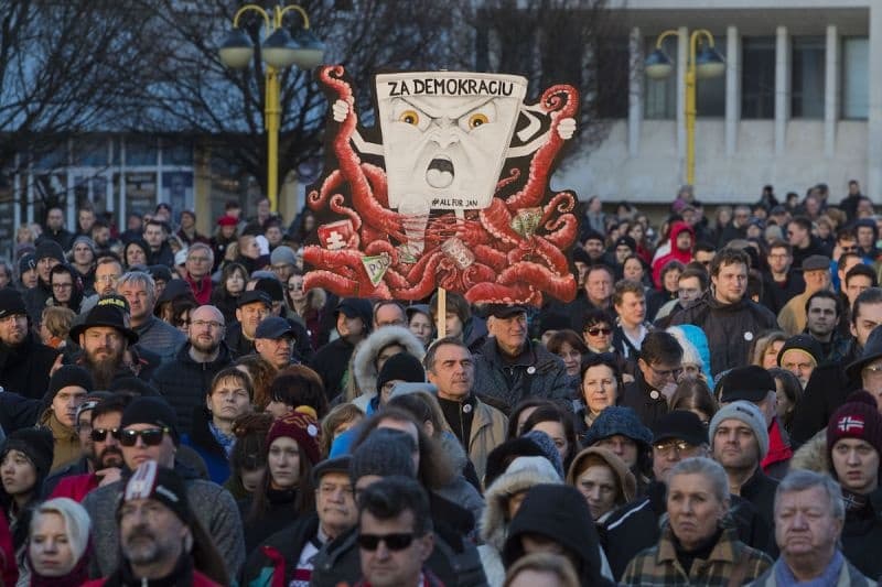 Újabb tüntetésekre lehet számítani Pozsonyban