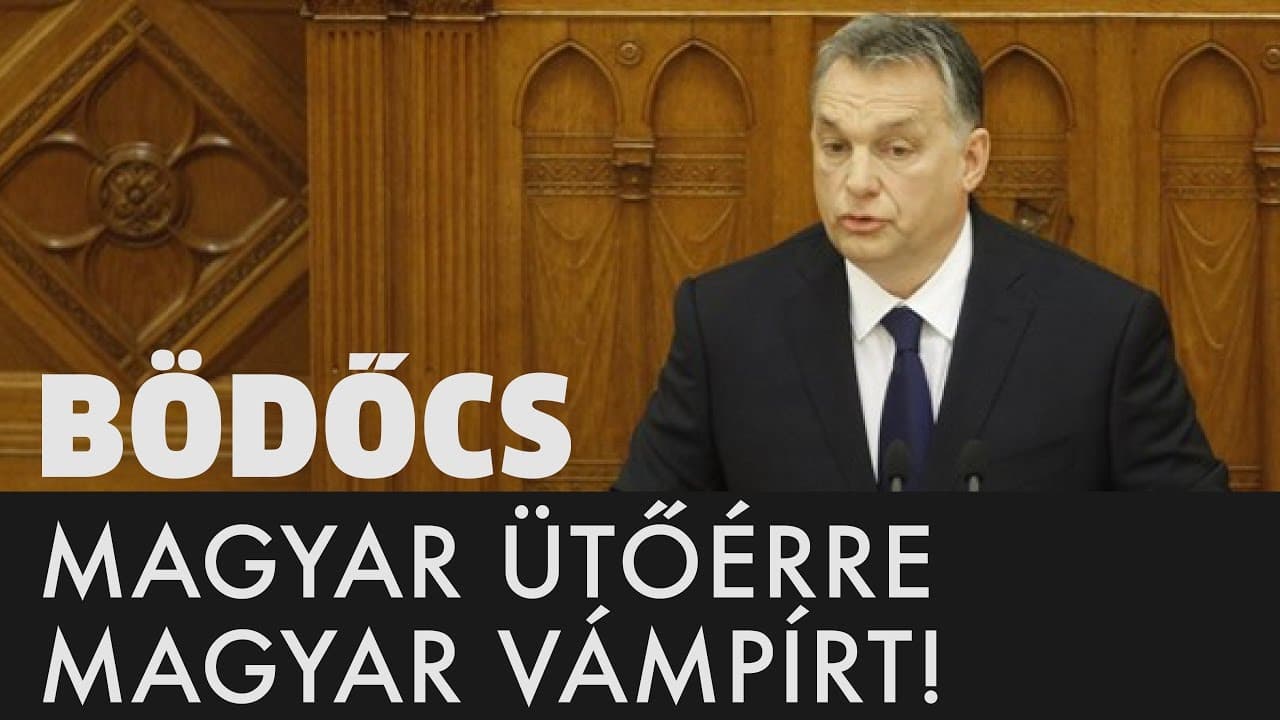 Íme Bödőcs Orbán-paródiája szlovákul