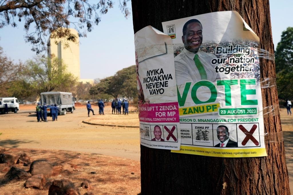 A hivatalban lévő elnök, Emmerson Mnangagwa nyerte az elnökválasztást Zimbabwében