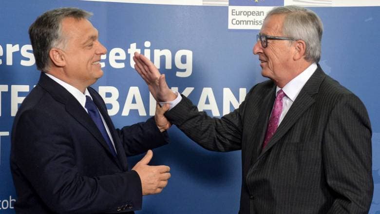 Jean-Claude Juncker kijelentette, hogy Orbán Viktor a jóbarátja