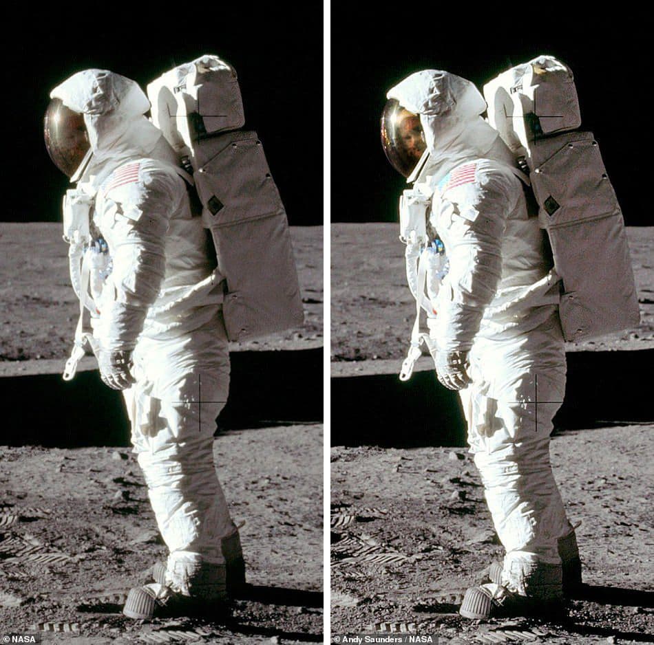 Különleges fotót hoztak nyilvánosságra a Holdra szállásról
