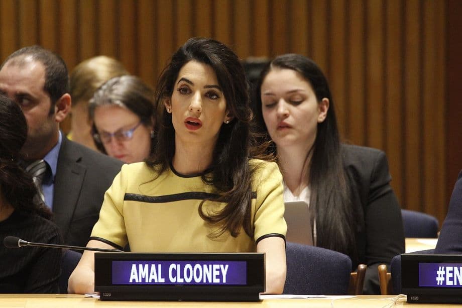 George Clooney felesége nagyon fontos szerepet játszik egy nemzetközi joggal kapcsolatos ügyben