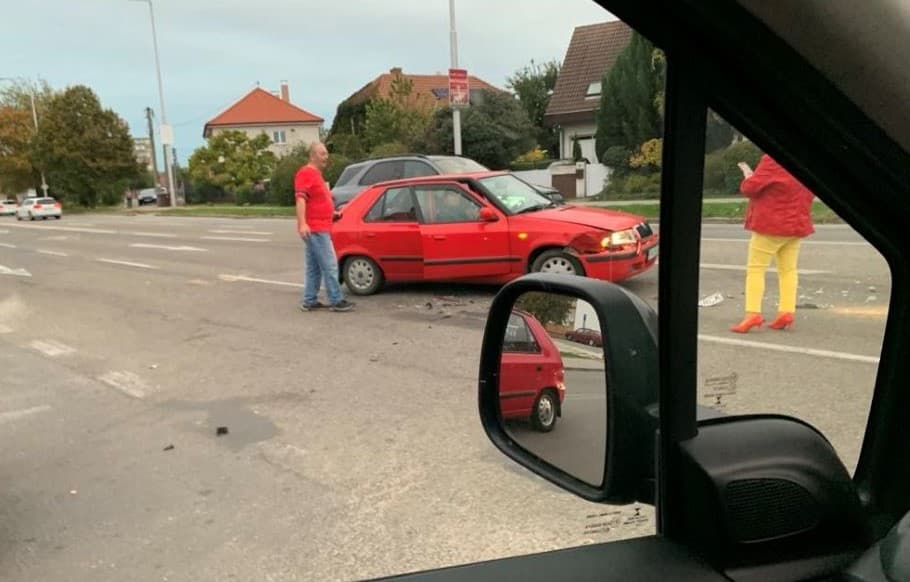 Koccanásos baleset történt Dunaszerdahelyen