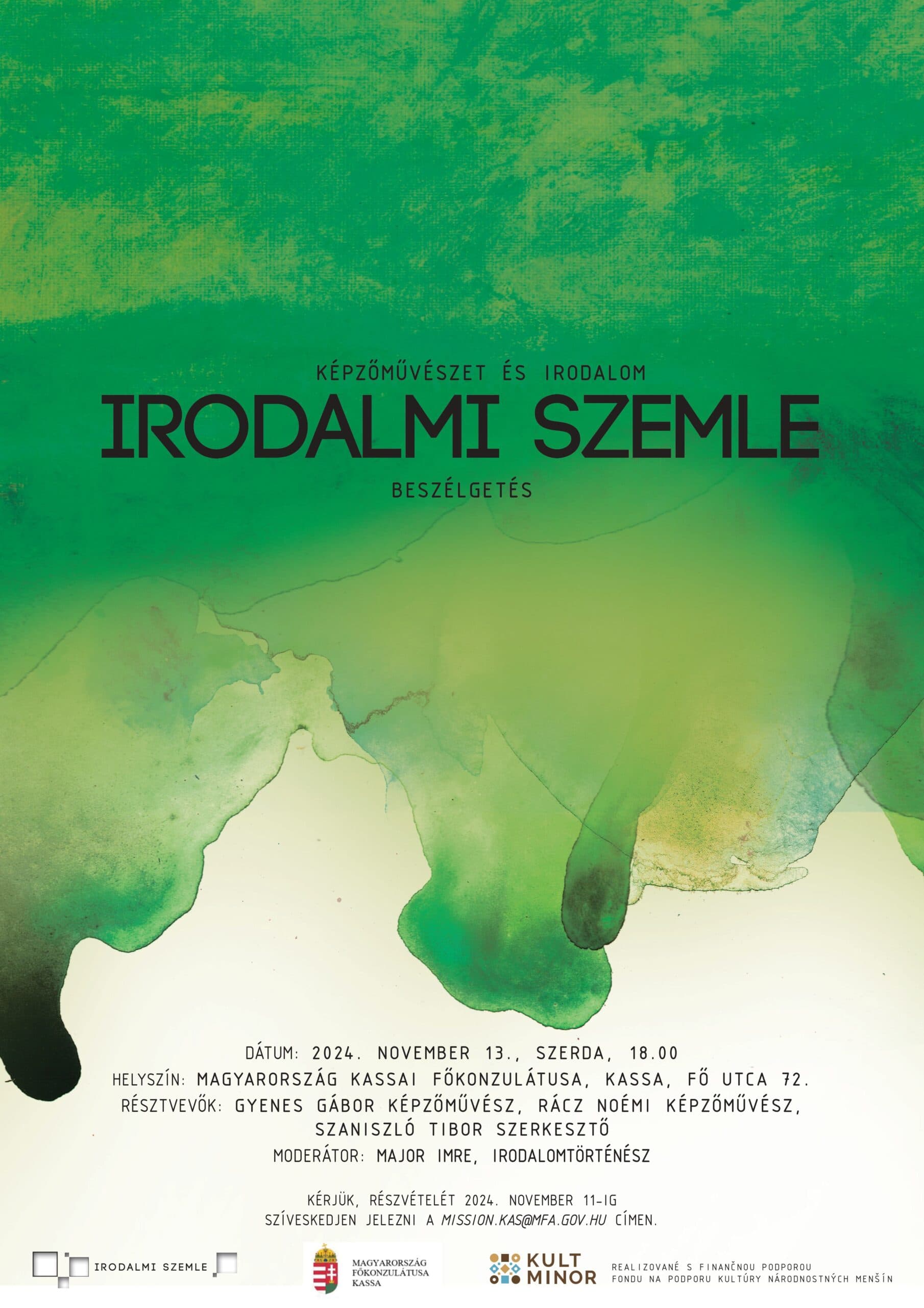 Képzőművészet és irodalom – Gyenes Gábor, Rácz Noémi, Szaniszló Tibor és Major Imre beszélgetése Kassán