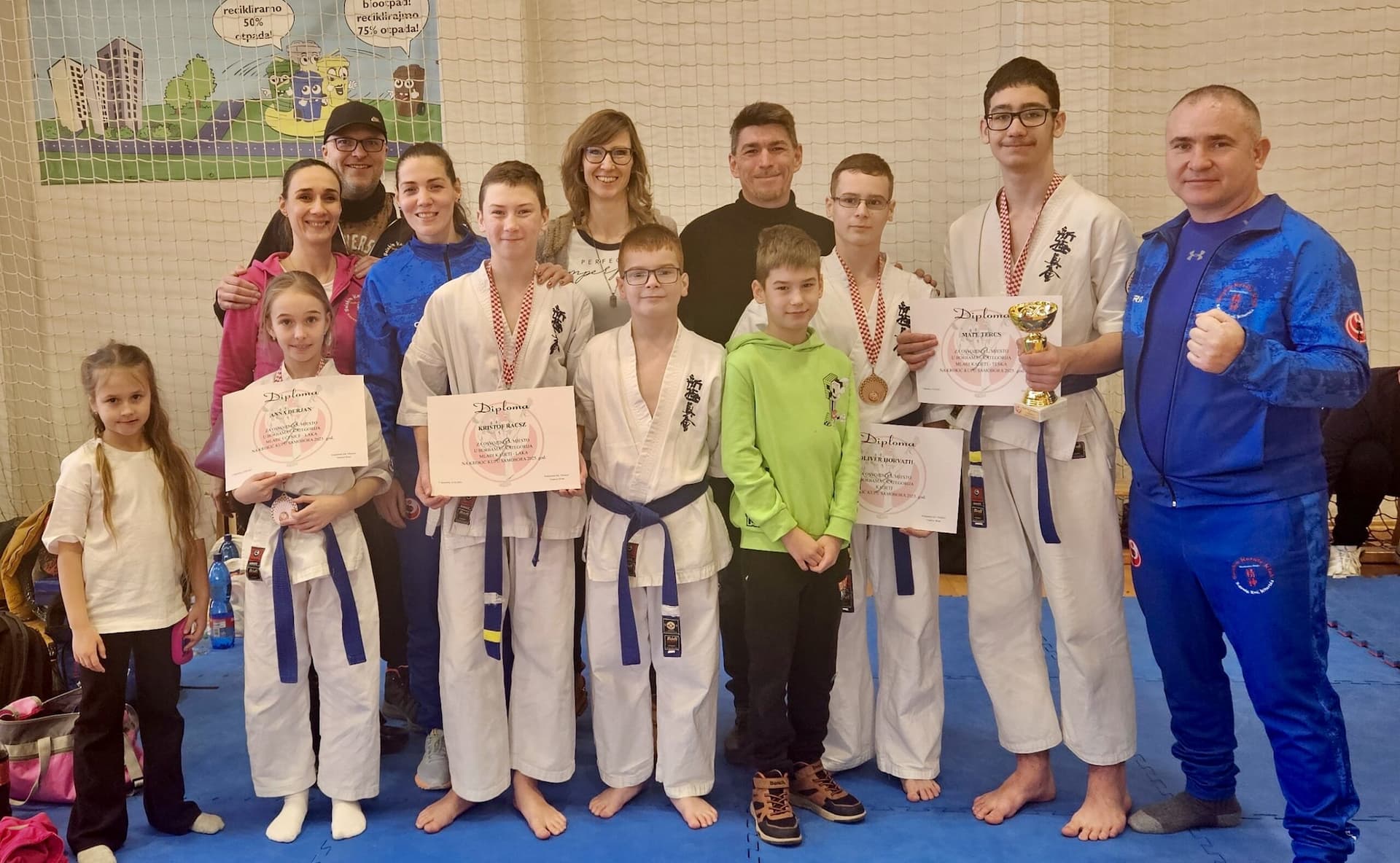 Horvátországban remekeltek a csallóközi Seishin Karate Klub harcosai