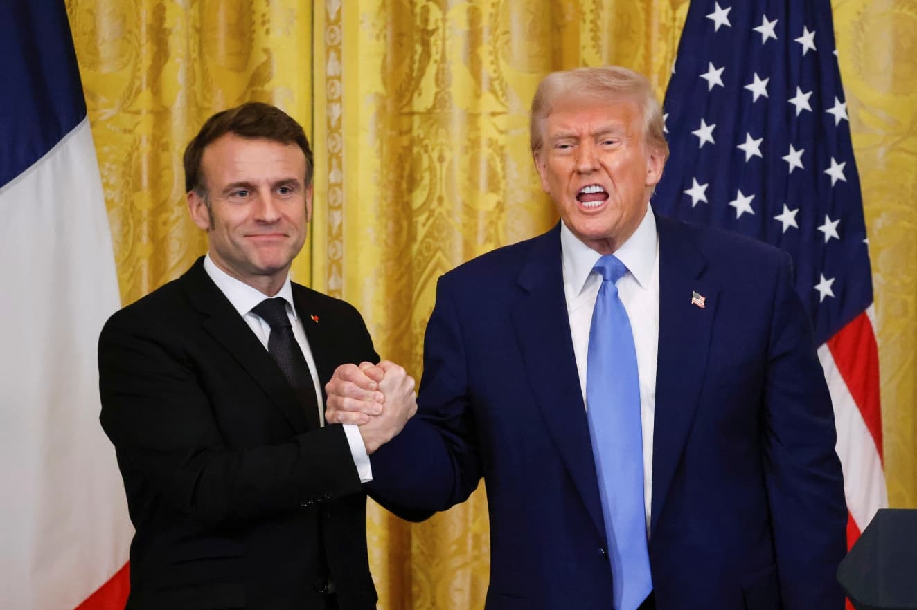 Teljes egyetértés mutatkozott a háború lezárásának szándékában Trump és Macron találkozóján