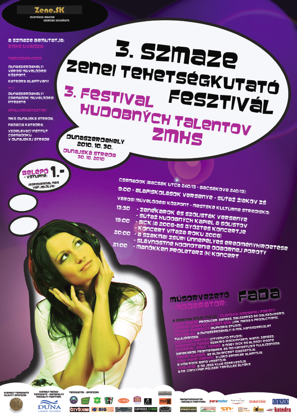 3. SZMAZE Zenei Tehetségkutató Fesztivál Dunaszerdahelyen