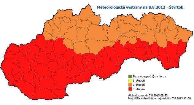 Jön az idei első hőségriasztás – a Dunaszerdahelyi járásban is!