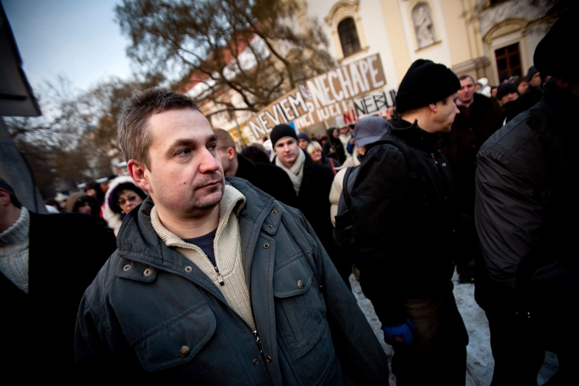 A kerületi bíróság megsértette a gyülekezési jogot, Ondrej Dostál 1 eurót kap cserébe