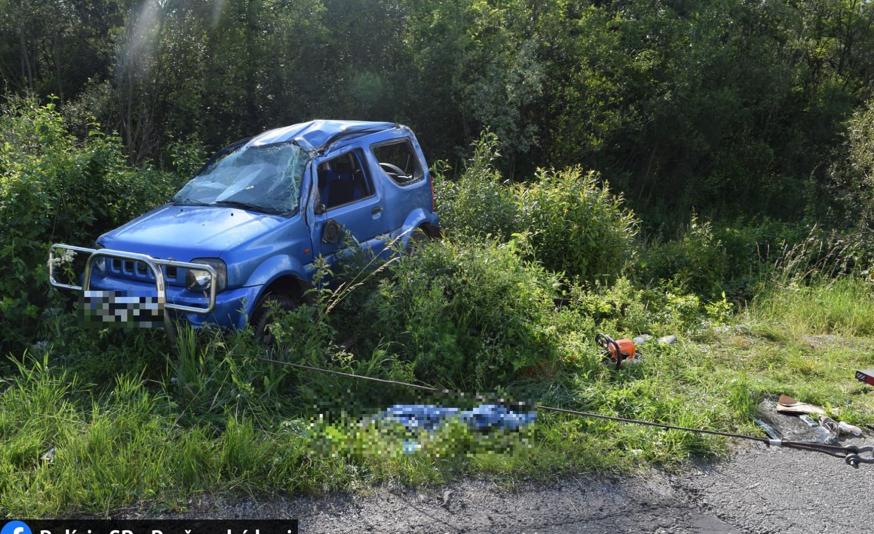Halálos baleset: megcsúszott és felborult a Suzuki, életét vesztette a sofőr