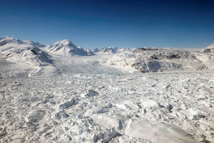 A klímaváltozás okozta 90 éve egy grönlandi gleccser drámai mértékű zsugorodását