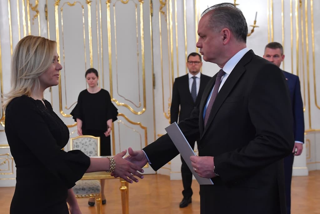 Kiska kinevezte Denisa Sakovát belügyminiszternek