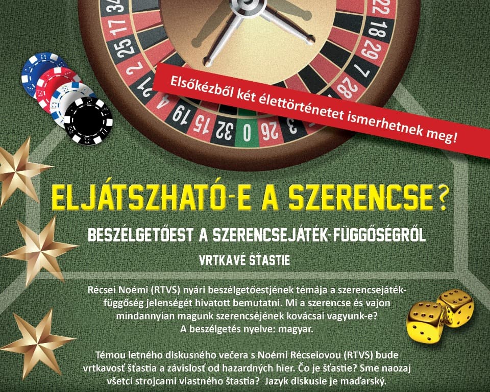 Eljátszható-e a szerencse? – beszélgetőest a szerencsejáték-függőségről