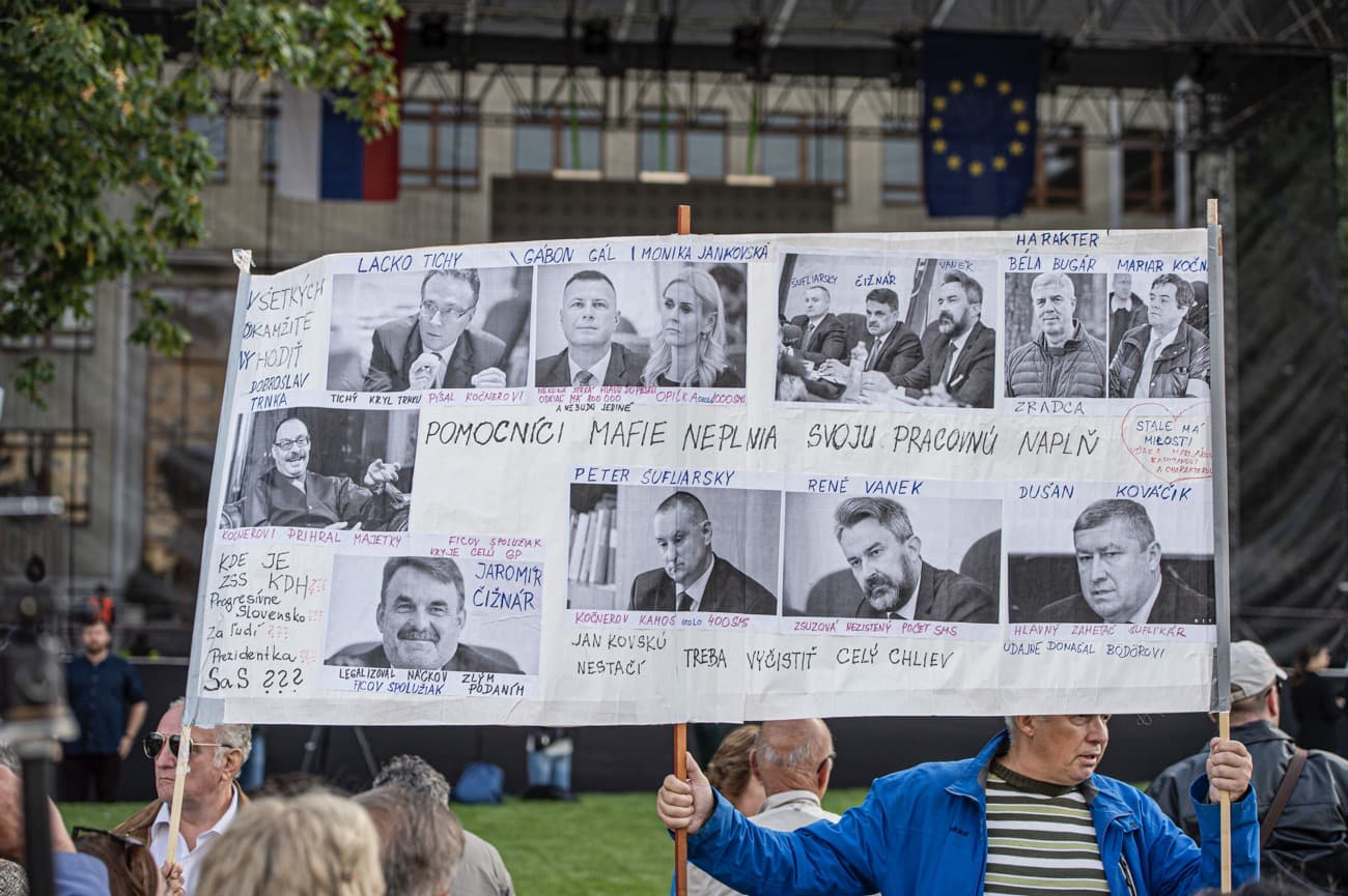 FOTÓGALÉRIA: A speciális ügyész távozását követelték a Tisztességes Szlovákiáért tüntetésén
