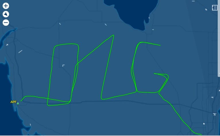 Florida egére "rajzolta" egy magyar pilóta, hogy O1G!