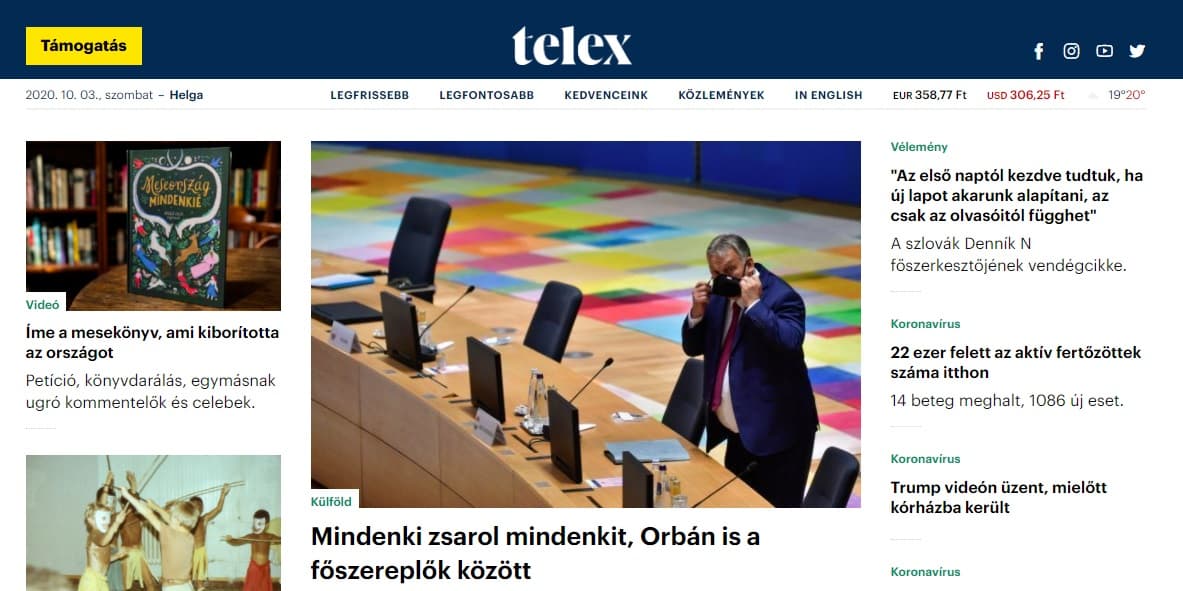Elindult a távozó indexesek új lapja, a Telex - a propagandasajtó szerint "a cseh Soros" áll a háttérben!
