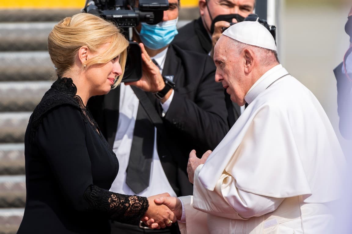 Ferenc pápa a Vatikánban fogadja Čaputovát