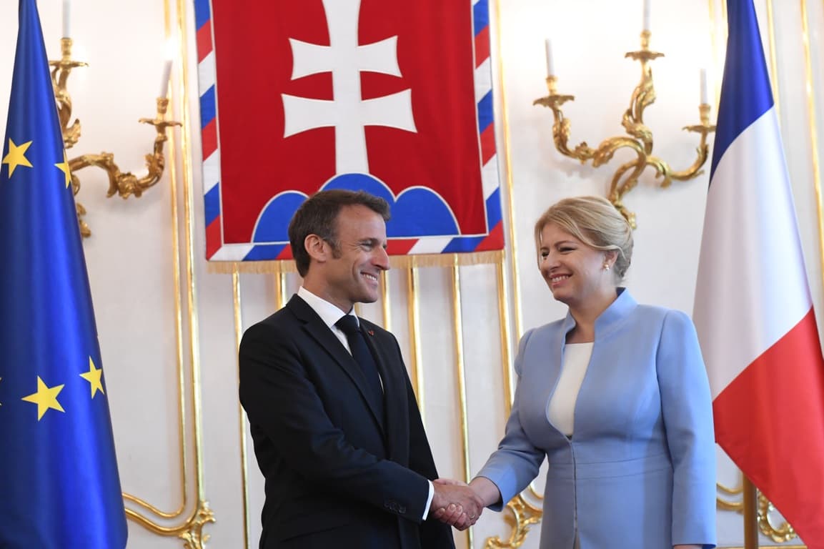 Nagy az egyetértés Macron és Čaputová között, egy partnerségi akciótervet is aláírtak (FOTÓK)