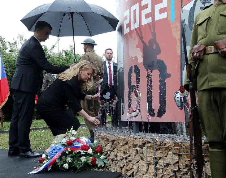 A Reinhard Heydrich elleni merényletre emlékezett Čaputová és Fiala Prágában