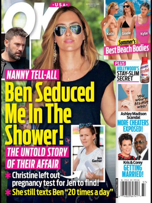 Ben Affleck a zuhany alatt "csintalankodott" a dadussal