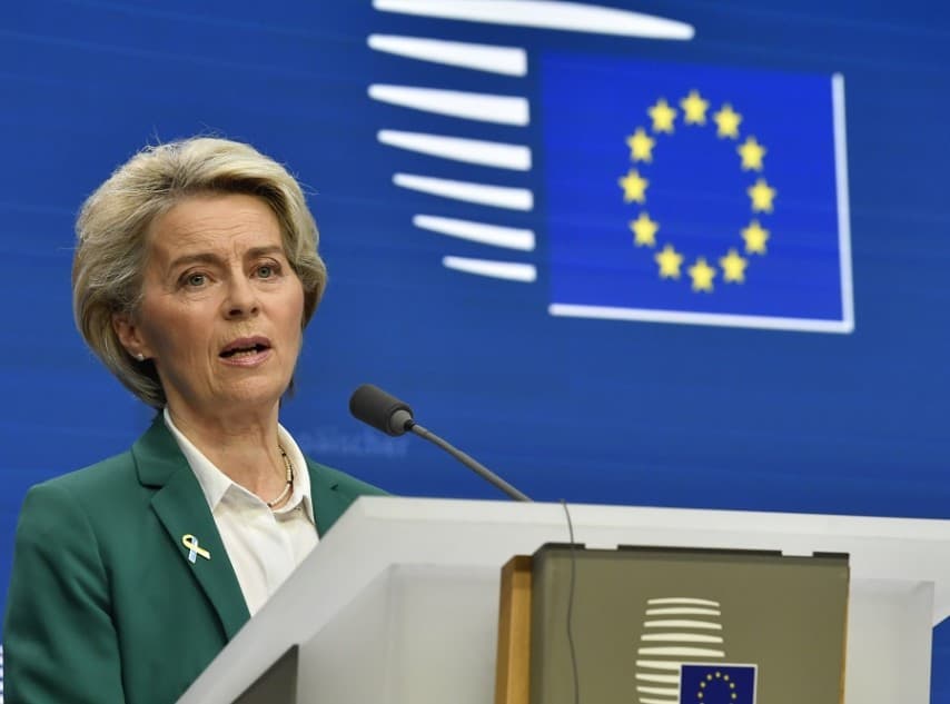 Von der Leyen: Az EU 50 milliárd eurót különítene el Ukrajna támogatására