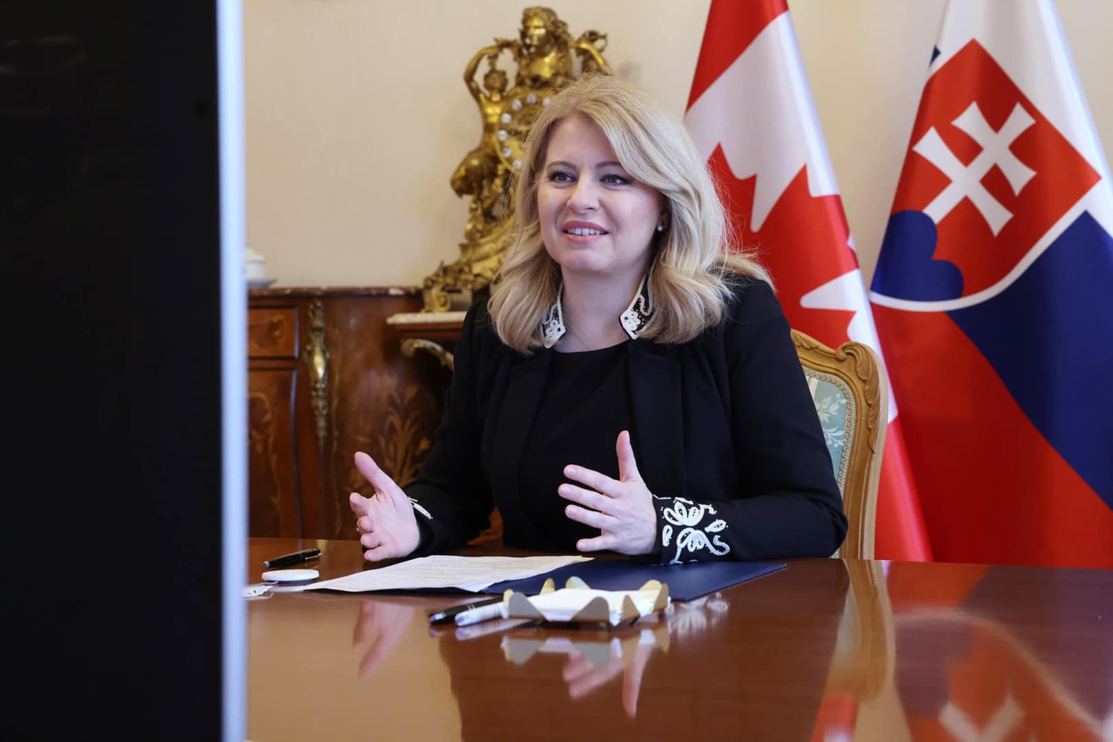 Čaputová Kanada főkormányzójával, Mary Simonnal tárgyalt
