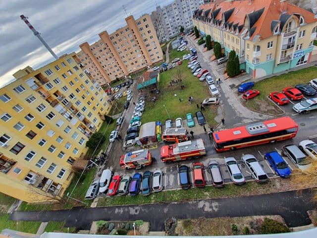 Gázszivárgás miatt evakuáltak egy lakóépületet Dunaszerdahelyen