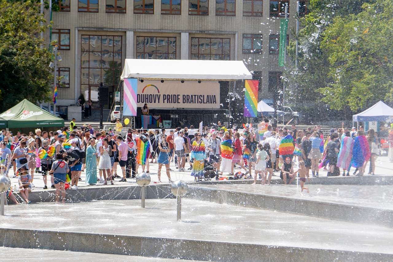 A pozsonyi Szivárványos Pride felvonulás célja, hogy elősegítse a másság elfogadását