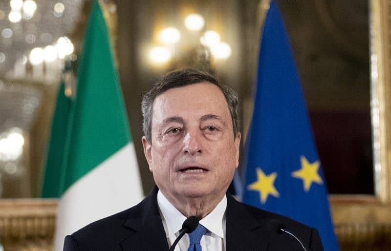 Mario Draghi elfogadta a miniszterelnöki megbízatást az olasz államfőtől