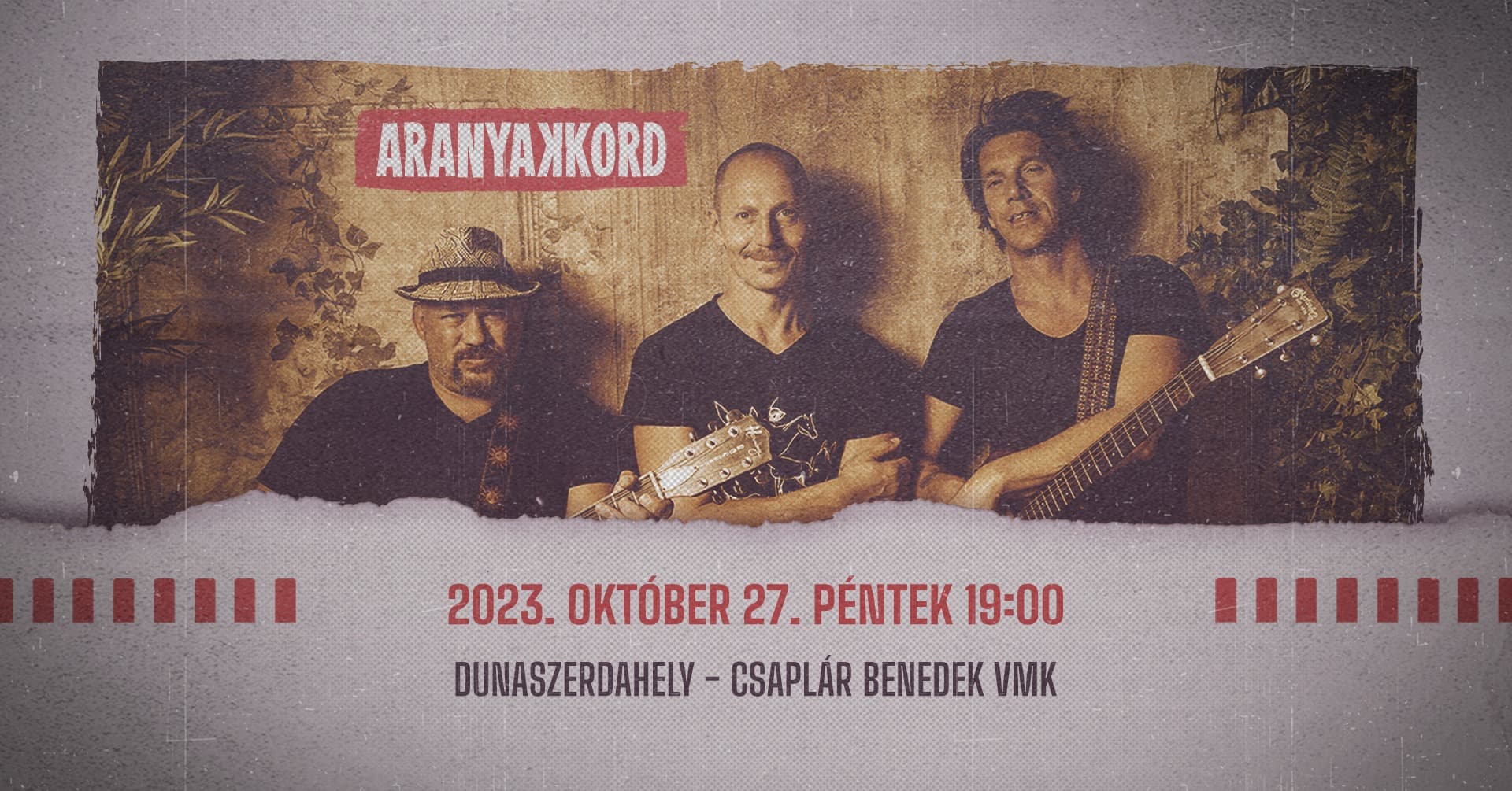 Október 27-én Aranyakkord koncert a dunaszerdahelyi VMK-ban – jegyek még kaphatók!