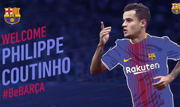Az FC Barcelona új játékosaként köszöntötte honlapján Coutinhót