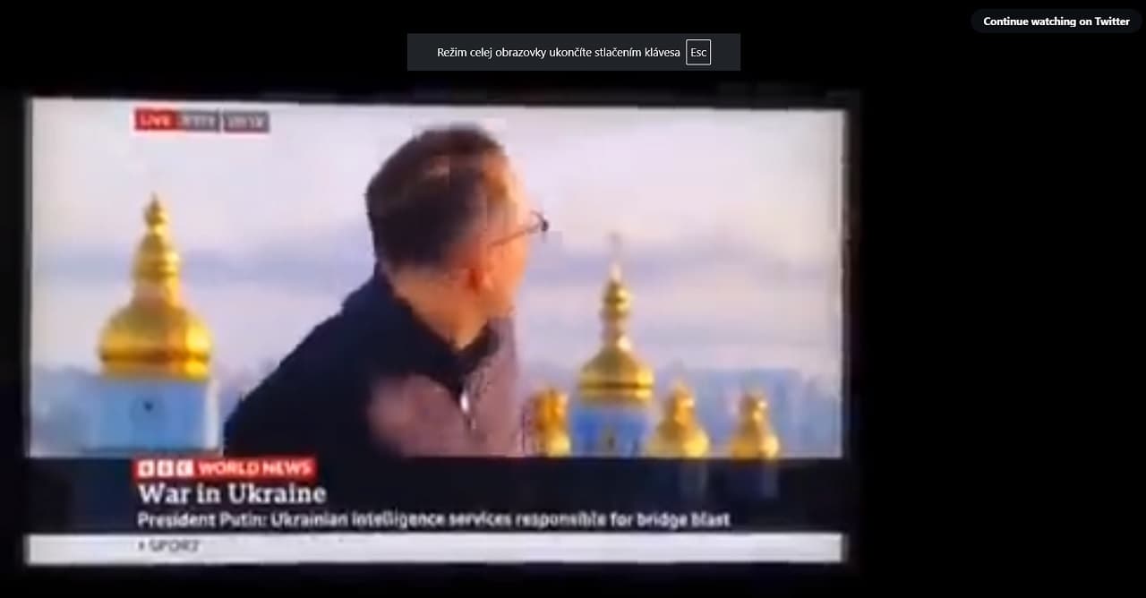 Félbe kellett szakítani a BBC kijevi tudósítását a rakétatámadások miatt (+VIDEÓ)