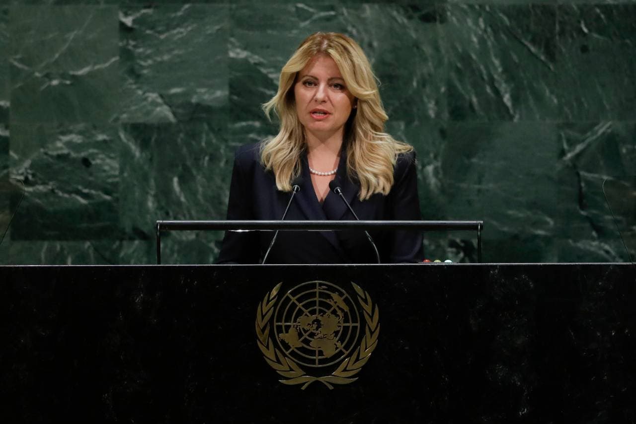 Erős beszédet mondott Čaputová az ENSZ-ben