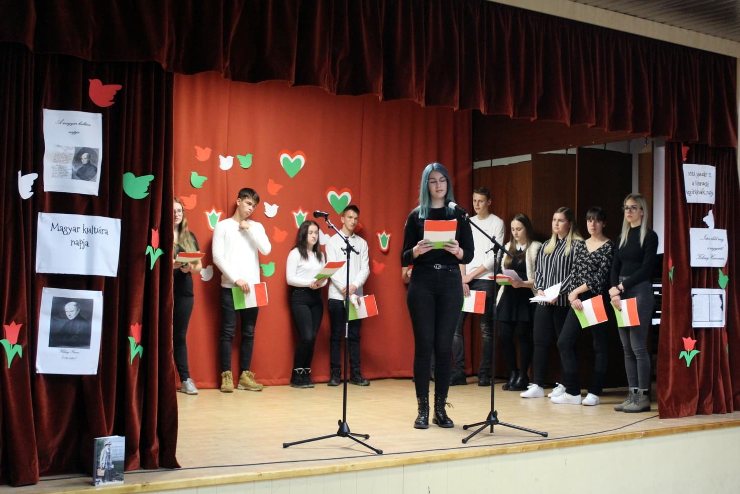 Zenés műsorral ünnepelték a magyar kultúra napját a Vidékfejlesztési Szakközépiskolában 