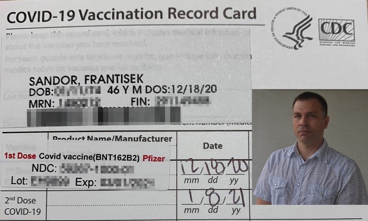 Az első szlovákiai magyar, aki megkapta a COVID-19 elleni védőoltást