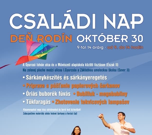 Fontos eszmecsere és játékos családi nap lesz október 30-án a dunaszerdahelyi Észak II. Lakótelepen!