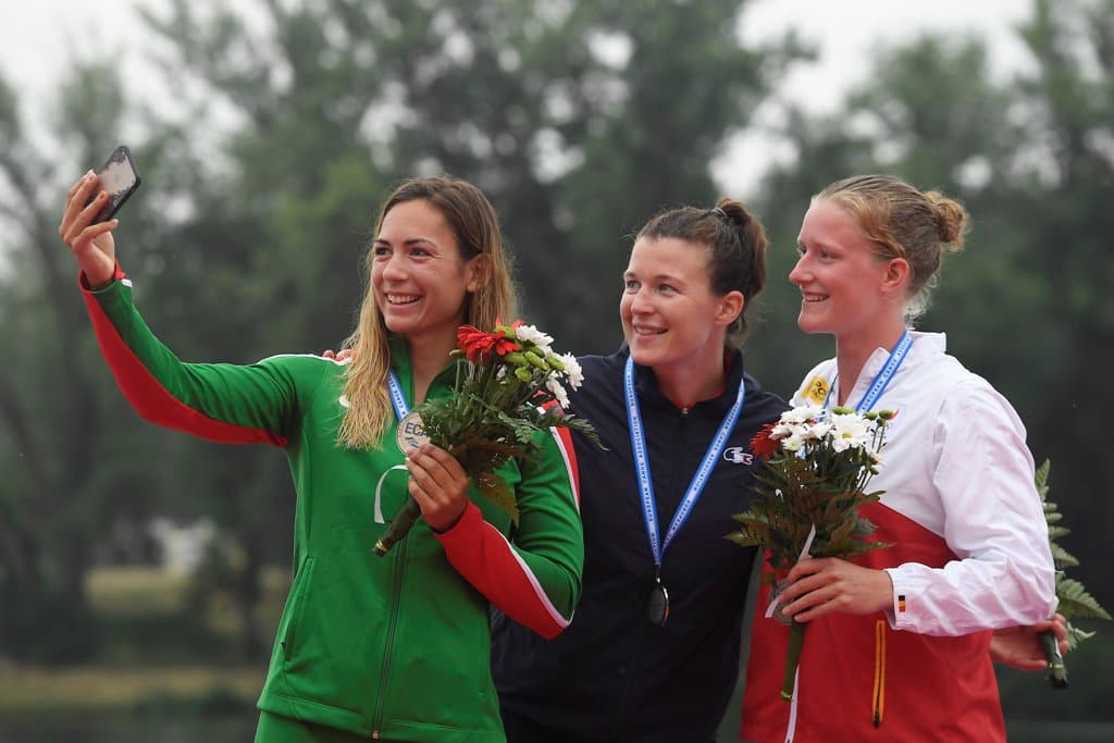 Kajak-kenu Eb: Takács arany-, Lakatos ezüstérmes 5000 méteren