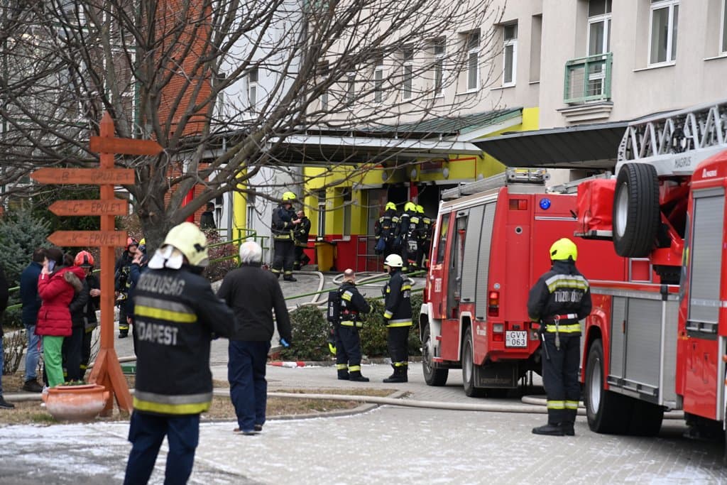 Tűz ütött ki a budapesti Szent Imre kórházban, egy ember meghalt