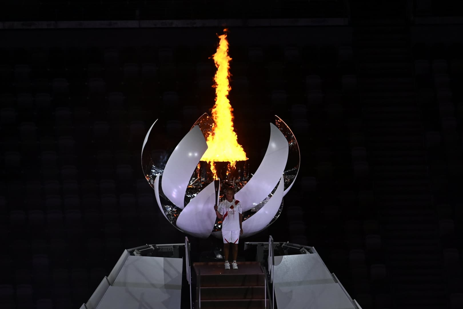 Tokió 2020 - Oszaka Naomi gyújtotta meg az olimpiai lángot