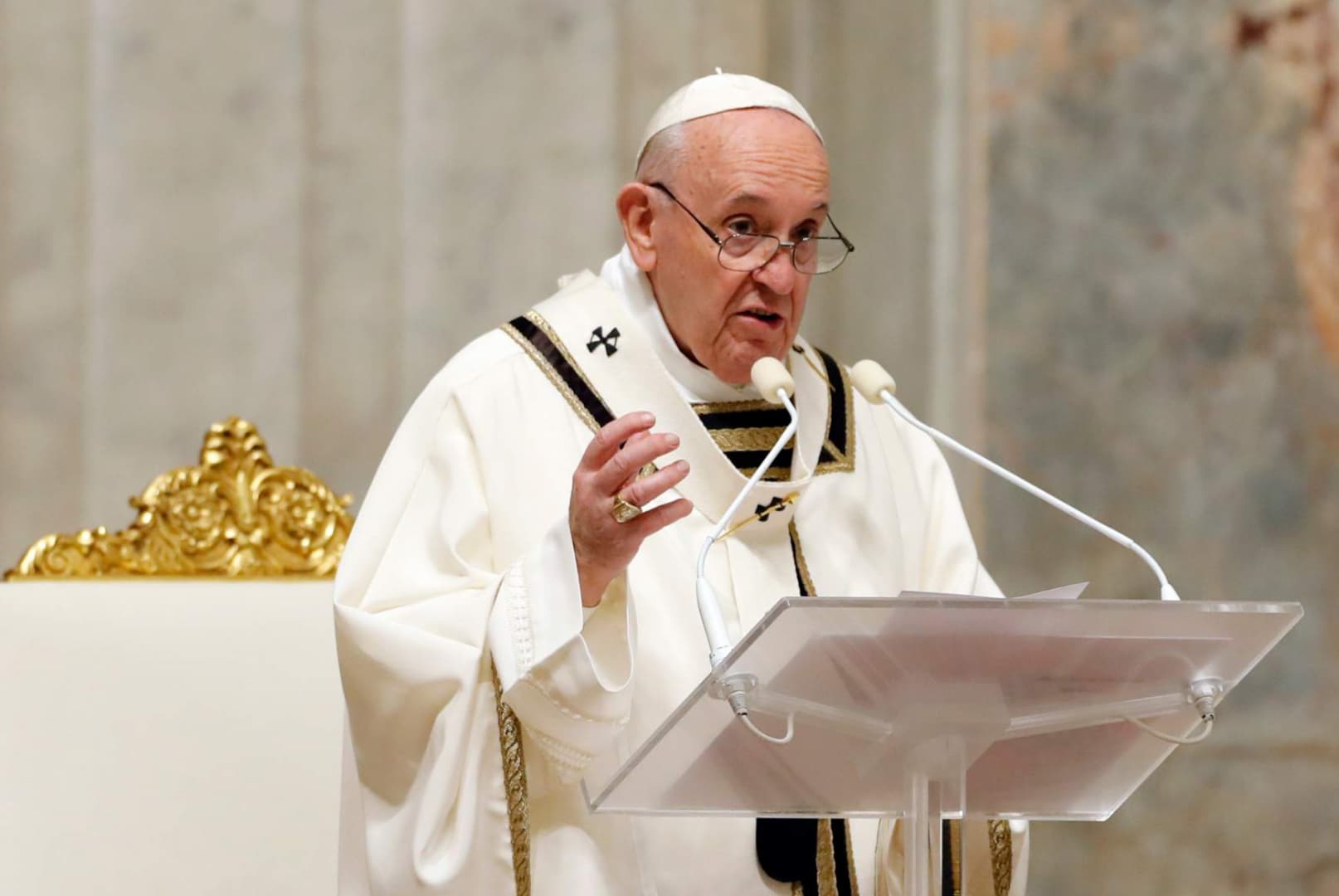 "Gyermeteg és pusztító agressziónak" minősítette Ferenc pápa a konfliktust