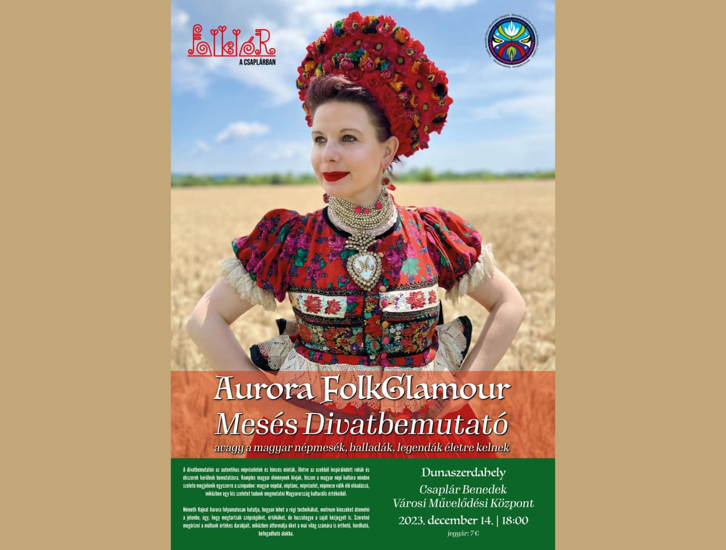 Aurora FolkGlamour, avagy egy mesés divatbemutató, ahol a magyar népmesék, balladák, legendák életre kelnek!