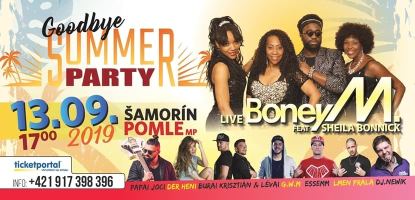 Goodbye Summer Party: Búcsúzzon a nyártól egy fergeteges Boney M. bulival Somorján!